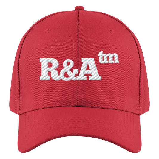 BASIC CAP R&A Classic Red Vorderseite Baseball Cap Die Gebrüder R&A