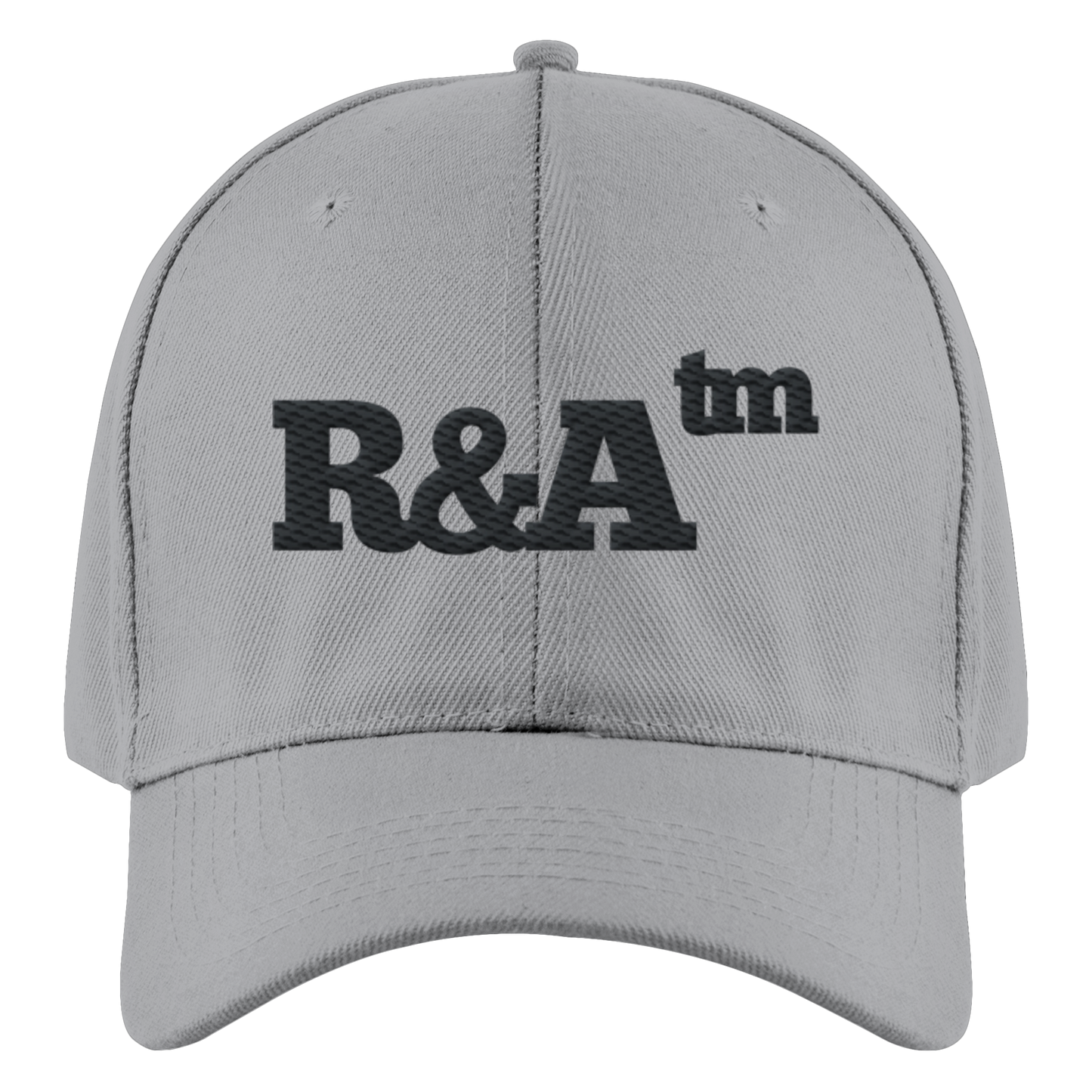 BASIC CAP R&A Light Grey Vorderseite Baseball Cap Die Gebrüder R&A