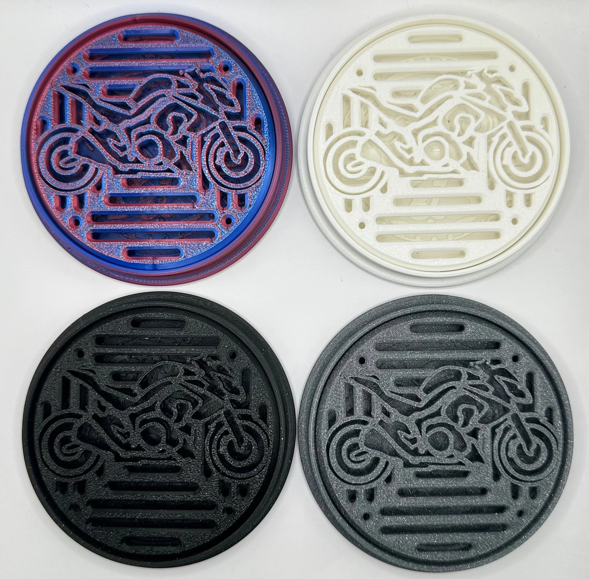 BIKE COASTERS Motorrad Untersetzer Produktbild 1 Die Gebrüder R&A