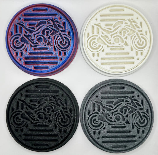 BIKE COASTERS Motorrad Untersetzer Produktbild 1 Die Gebrüder R&A