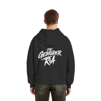 BASIC HOODIE R&A Schwarz Rückseite Oversize Hoodie Die Gebrüder R&A