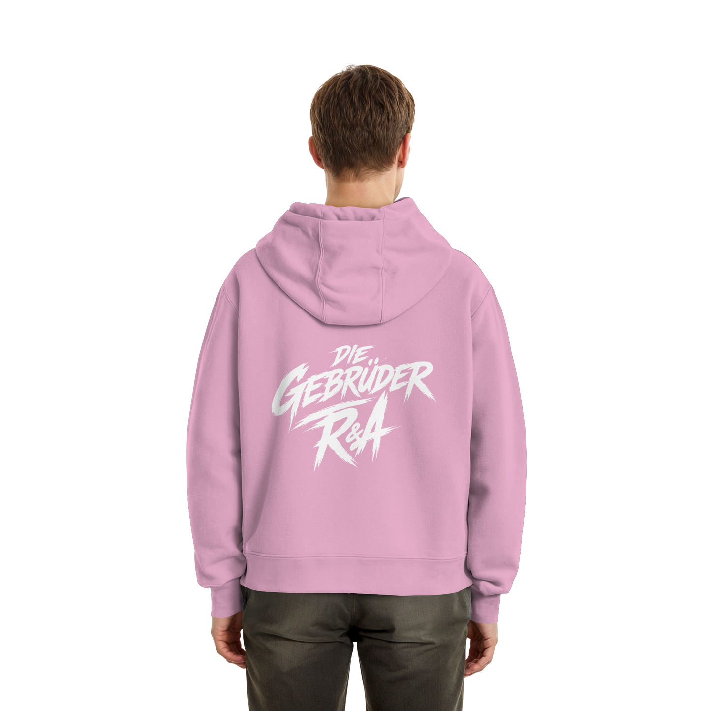 BASIC ZIPPER R&A Soft Pink Rückseite Oversize Zipper Die Gebrüder R&A