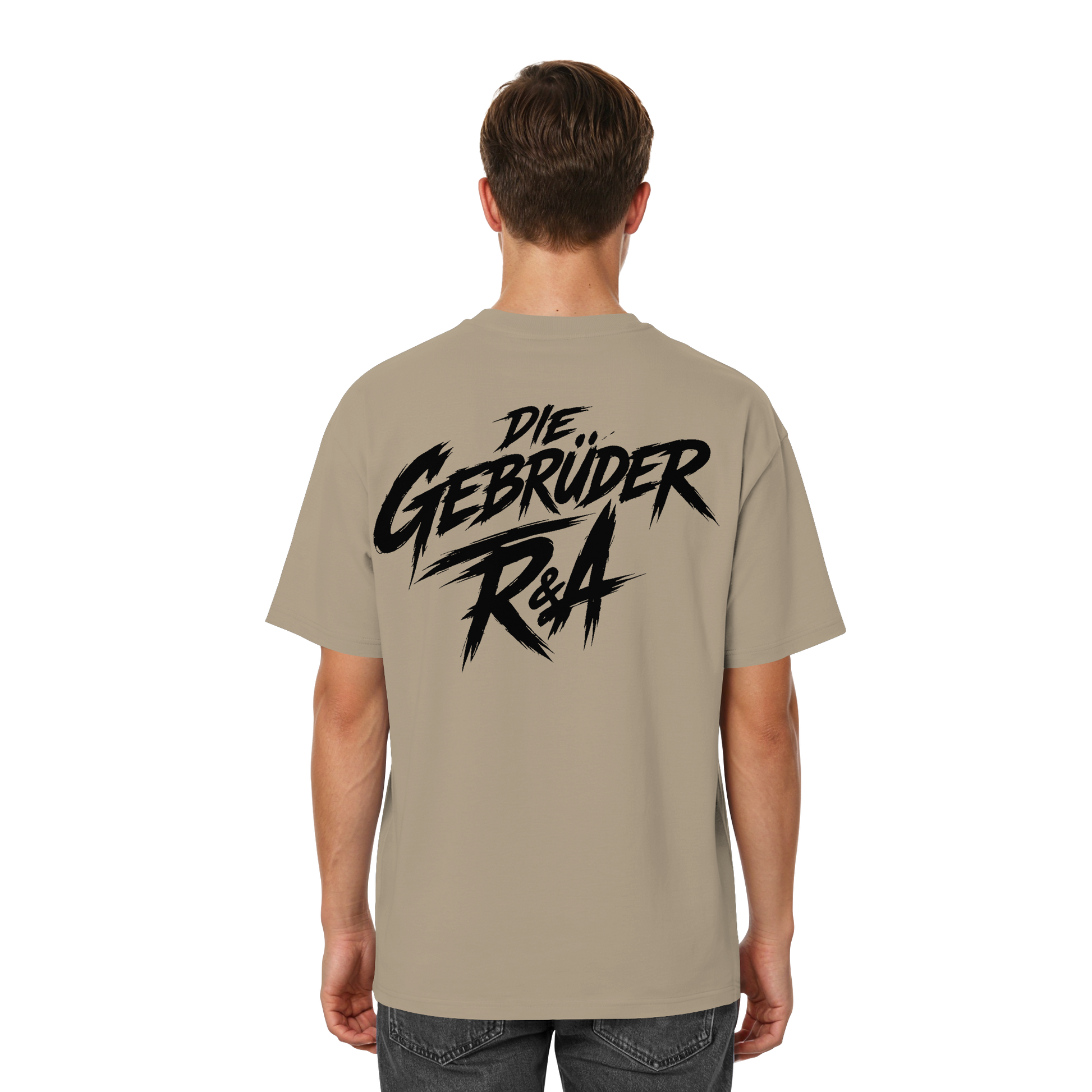BASIC T-SHIRT R&A Mastic Rückseite Oversized T-Shirt Die Gebrüder R&A