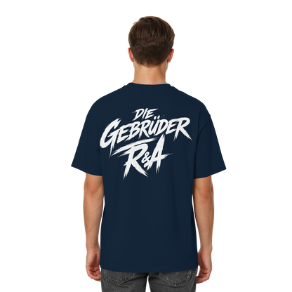 BASIC T-SHIRT R&A Navy Rückseite Oversized T-Shirt Die Gebrüder R&A