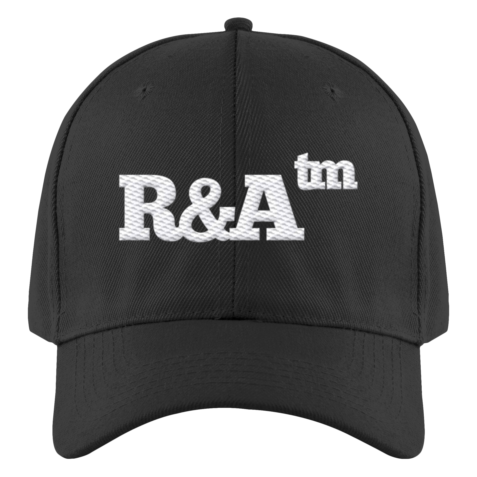 BASIC CAP R&A Schwarz Vorderseite Baseball Cap Die Gebrüder R&A