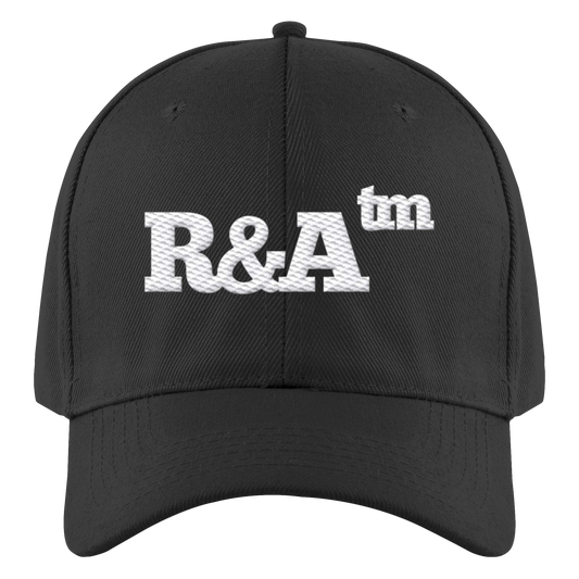 BASIC CAP R&A Schwarz Vorderseite Baseball Cap Die Gebrüder R&A