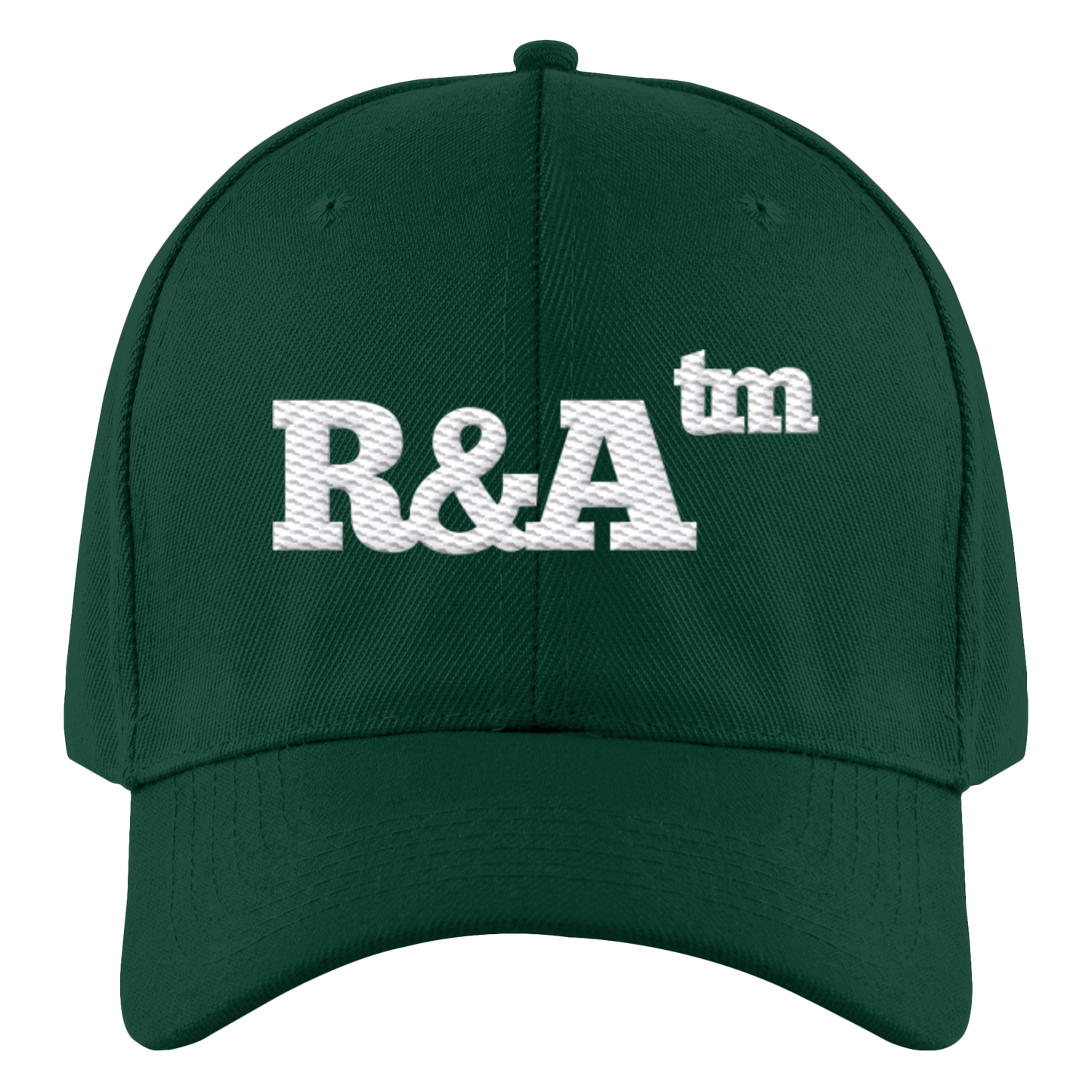 BASIC CAP R&A Bottle Green Vorderseite Baseball Cap Die Gebrüder R&A