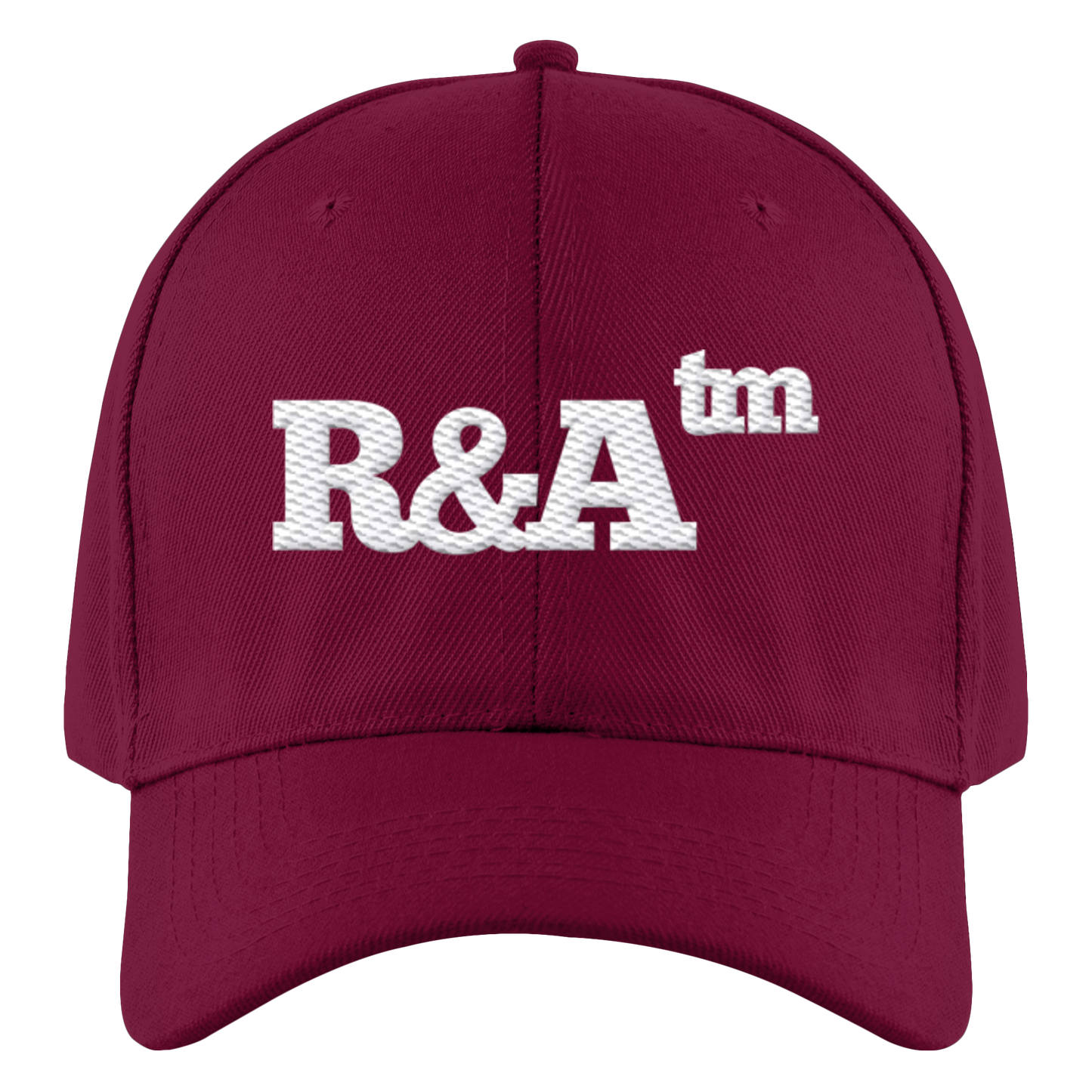 BASIC CAP R&A Burgundy Vorderseite Baseball Cap Die Gebrüder R&A