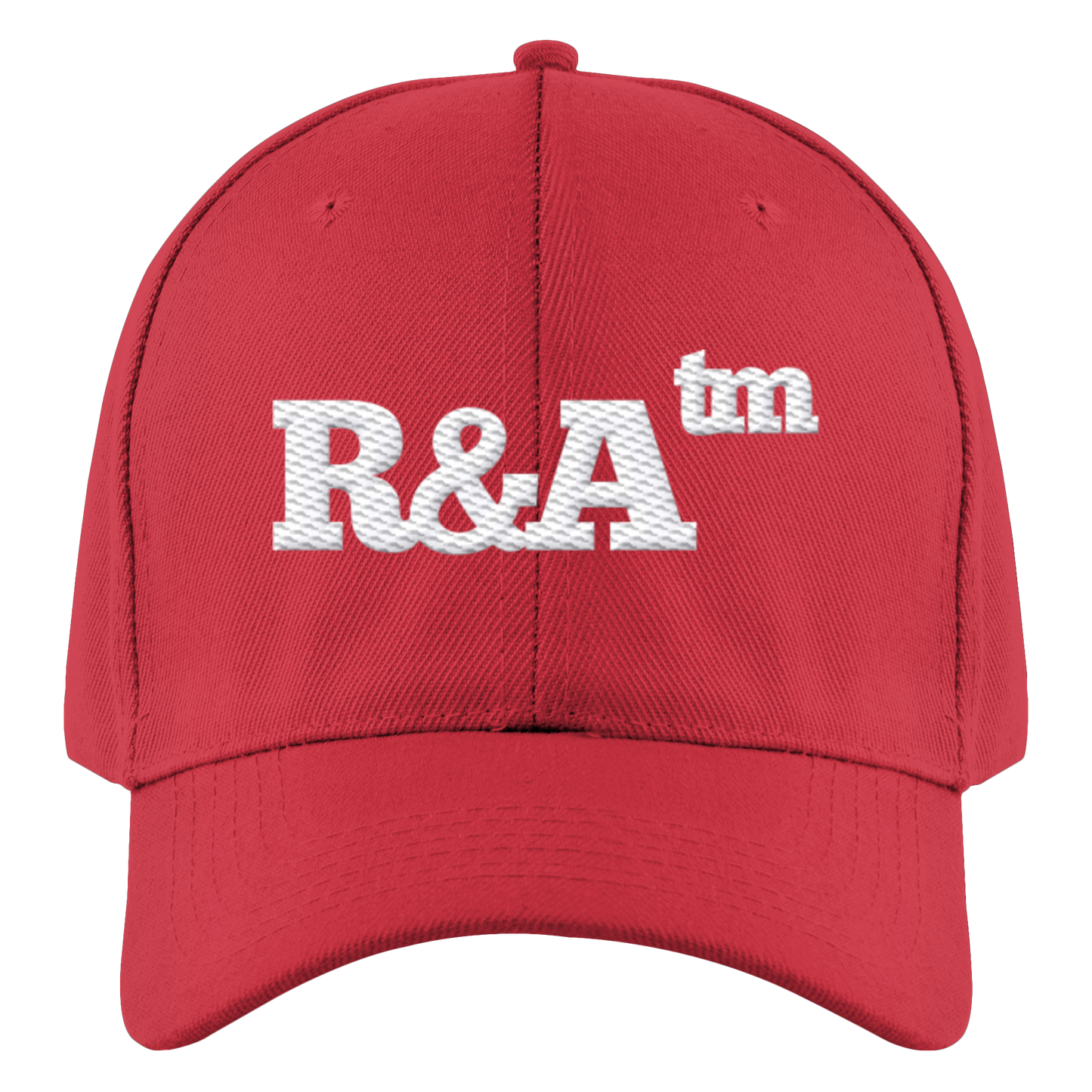 BASIC CAP R&A Classic Red Vorderseite Baseball Cap Die Gebrüder R&A