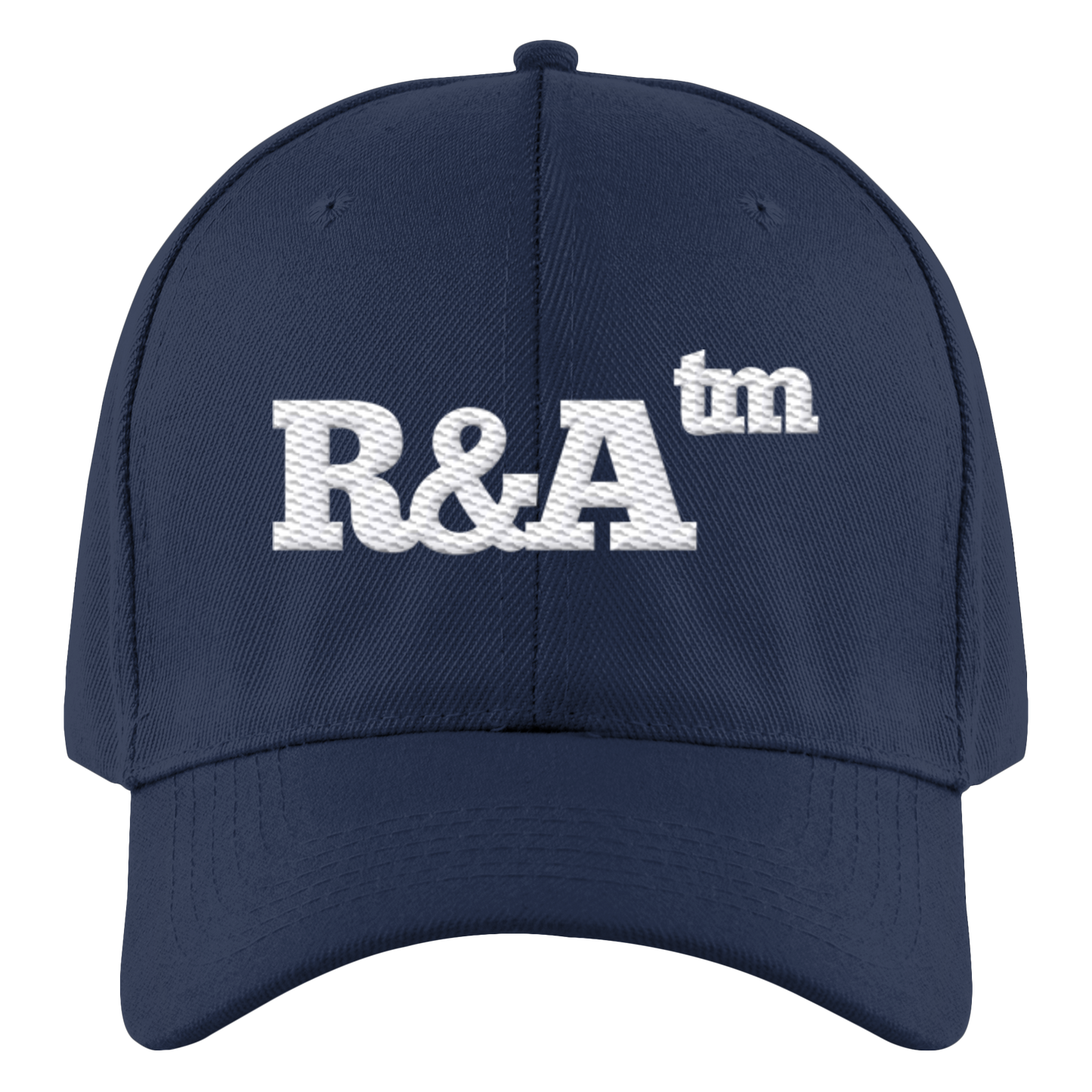 BASIC CAP R&A French Navy Vorderseite Baseball Cap Die Gebrüder R&A