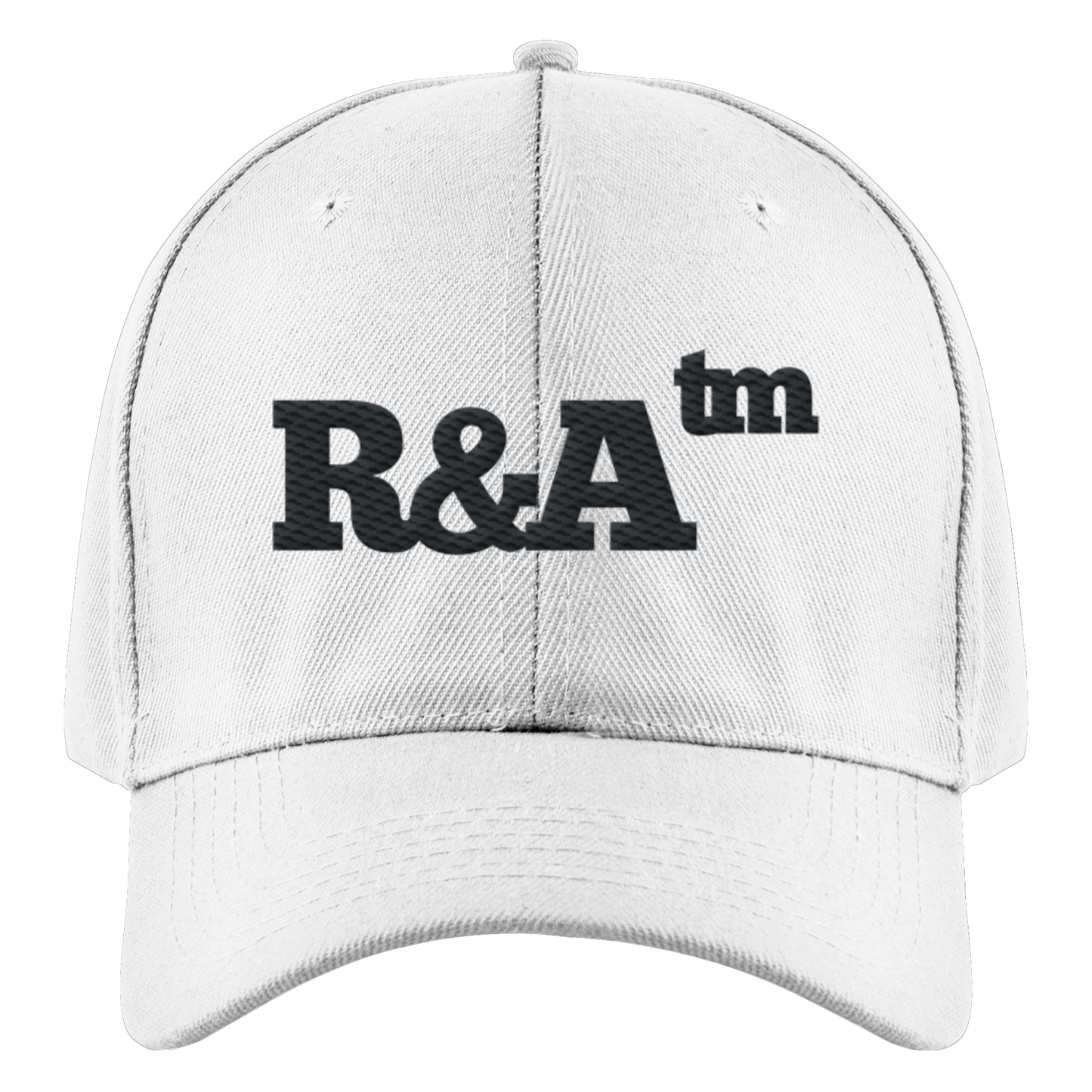 BASIC CAP R&A Soft White Vorderseite Baseball Cap Die Gebrüder R&A