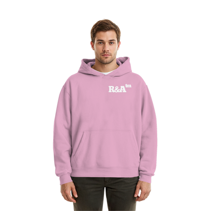 BASIC HOODIE R&A Soft Pink Vorderseite Oversize Hoodie Die Gebrüder R&A